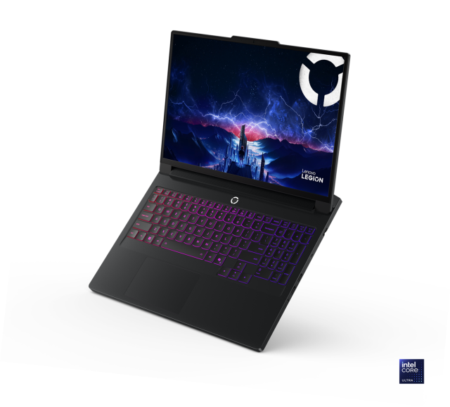 Лаптоп Lenovo Legion Pro 7 16IAX10H, Intel Core Ultra 9 275HX 24C (2.7/5.4GHz, 36MB Cache), 16.0" (40.64 cm) WQXGA OLED, 240Hz, NVIDIA GF RTX5090 24GB GDDR7 DLSS 4, 64GB DDR5, 1 TB M.2 NVMe SSD, Free DOS