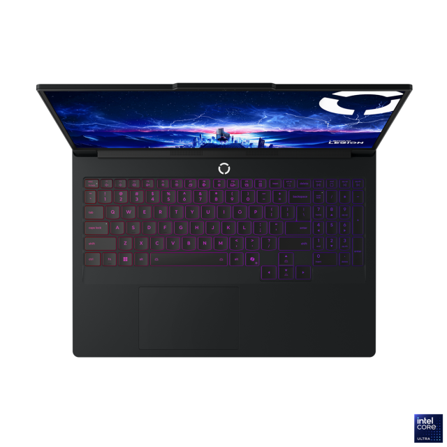 Лаптоп Lenovo Legion Pro 7 16IAX10H, Intel Core Ultra 9 275HX 24C (2.7/5.4GHz, 36MB Cache), 16.0" (40.64 cm) WQXGA OLED, 240Hz, NVIDIA GF RTX5090 24GB GDDR7 DLSS 4, 64GB DDR5, 1 TB M.2 NVMe SSD, Free DOS