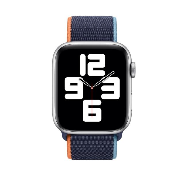 Каишка за часовник Apple Watch 44mm Band: Deep Navy Sport Loop (Seasonal Fall 2020)