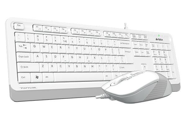 Комплект клавиатура и мишка Клавиатура A4TECH 1010 WHITE FSTYLER, USB