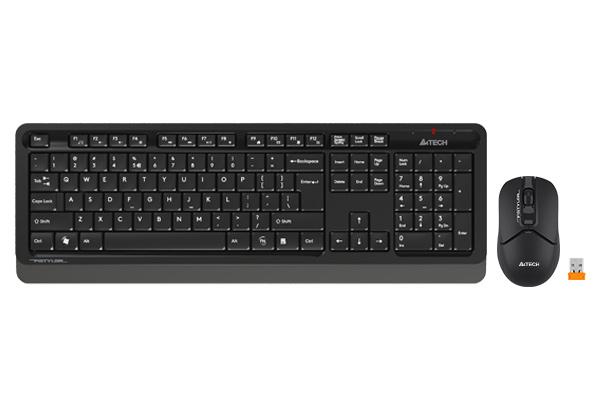 Комплект клавиатура и мишка A4TECH Fstyler FG1012, Wireless, BLACK