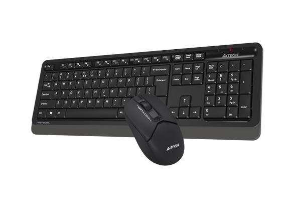 Комплект клавиатура и мишка A4TECH Fstyler FG1012, Wireless, BLACK