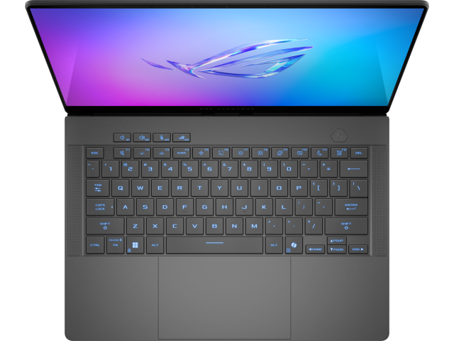 Лаптоп ASUS ROG Zephyrus G14 2025 GA403WR-QS092W, AMD Ryzen AI 9 HX 370 12C (2.0 / 5.1 GHz, 36MB Cache), 14" (35.56 см) 2.8K OLED, NVIDIA GF RTX 5070 Ti 12GB GDDR7 DLSS 4, 32GB LPDDR5x, 1TB M.2 NVMe SSD, Windows 11 Home