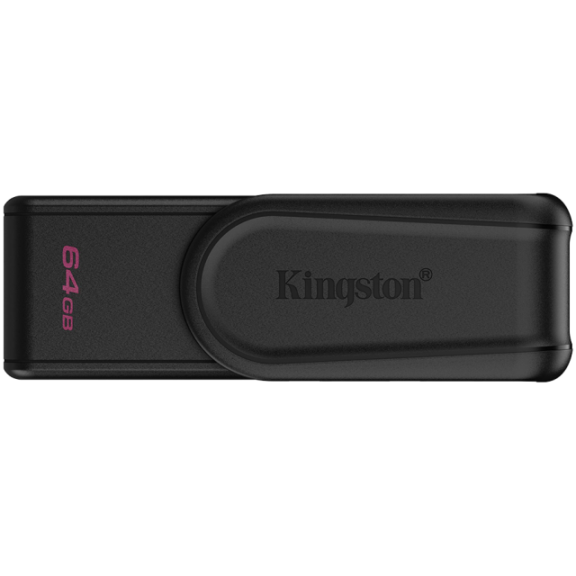 USB памет KINGSTON  DataTraveler Exodia S 64GB, USB 3.2 Gen 1, Черна
