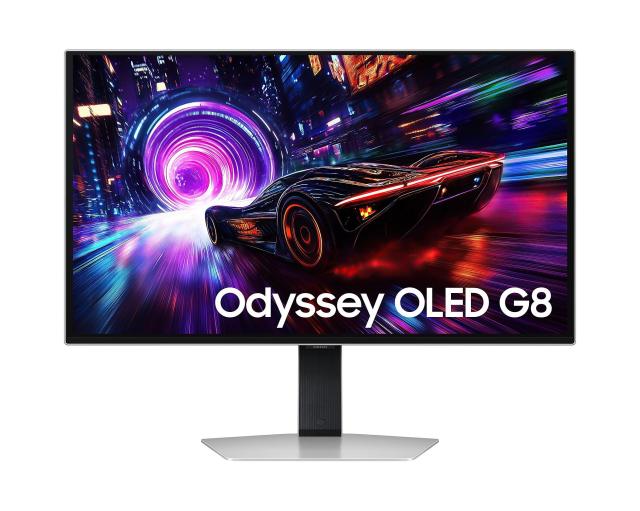 Монитор Samsung Odyssey OLED G8 G81SF, 27.0" (68.58 cm) 4K UHD QD-OLED панел, 240Hz, 0.03ms(GTG) , 1 000,000:1, 250cd/m2, 2x HDMI, DP, USB