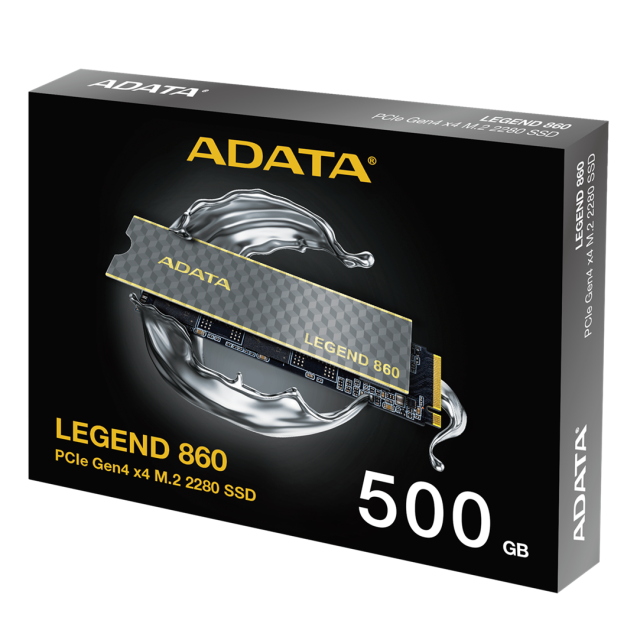 ADATA LEGEND 860 SSD, 500GB M2 NVMe PCIe Gen4