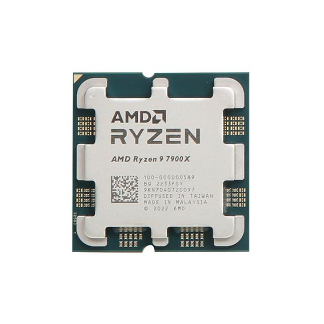 Процесор AMD RYZEN 9 7900X 12C (4.7/5.6 GHz, 64MB Cache), 170W, AM5, TRAY, без охлаждане