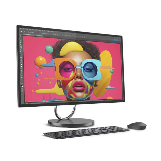 Компютър Lenovo Yoga AIO 32ILL10, Intel Core Ultra 7 256V, 8C 6C (2.2/4.8GHz, 12MB Cache), 31.5" (80.01 cm) UHD IPS, 16GB LDDR5x, 1TB SSD NVMe, Wi-Fi 7 + BT 5.4, HDMI, 2x USB-A 3.2 Gen 2, 1x USB 3.2 Gen 2 Type-C, Windows 11 Home