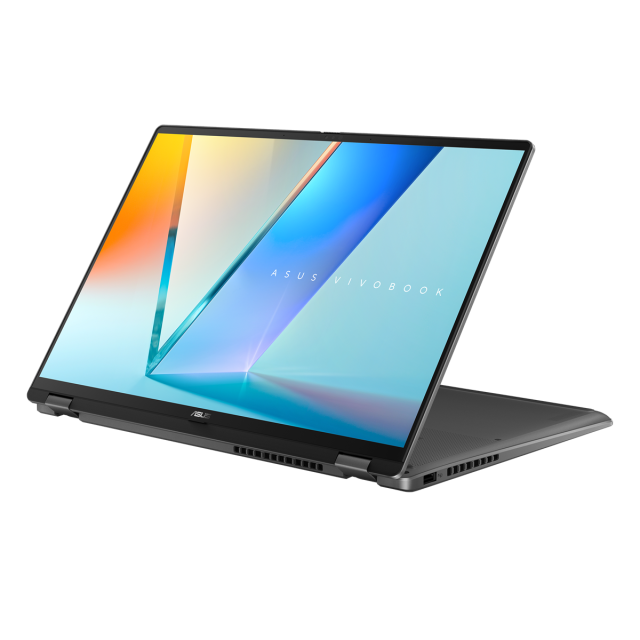 Лаптоп ASUS Vivobook Flip TP3607SA-RJ005, Intel Core Ultra 5 226V 8C (2.1 / 4.5 GHz, 8MB Cache), 16" (40.64 см) 2.8K OLED Glossy, Touch screen, Intel Arc 130V, 16GB LPDDR5X, 512 GB M.2 NVMe SSD, Free DOS