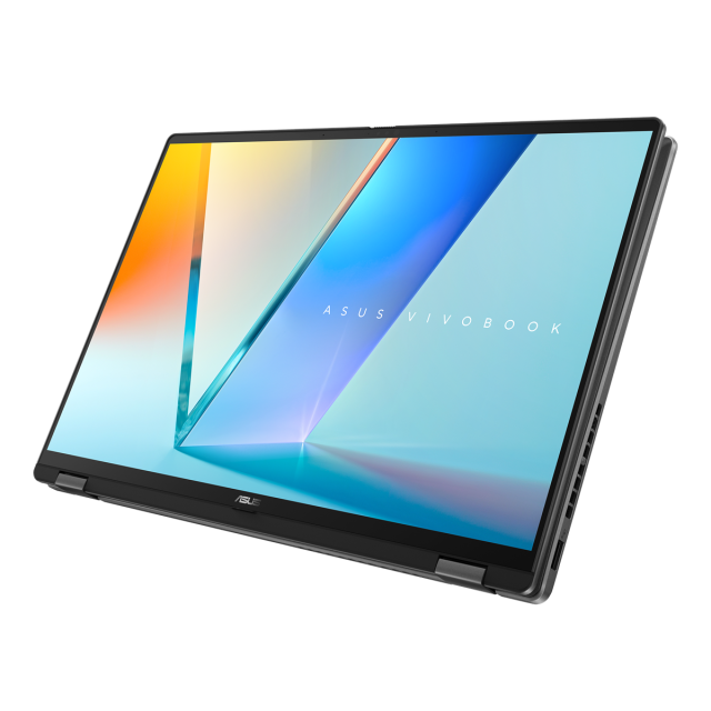 Лаптоп ASUS Vivobook Flip TP3607SA-RJ005, Intel Core Ultra 5 226V 8C (2.1 / 4.5 GHz, 8MB Cache), 16" (40.64 см) 2.8K OLED Glossy, Touch screen, Intel Arc 130V, 16GB LPDDR5X, 512 GB M.2 NVMe SSD, Free DOS