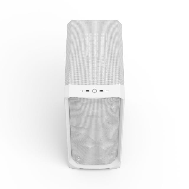 Кутия Fractal Design MESHIFY 3 WHITE TG LIGHT CT, Middle Tower, 2x USB Type-A 5 Gbps, 1 x USB 3.1 Type-C, ATX