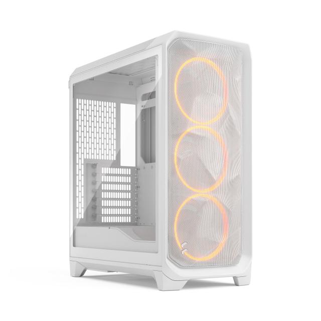 Кутия Fractal Design MESHIFY 3 WHITE RGB TG CT, Middle Tower, 2x USB Type-A 5 Gbps, 1 x USB 3.1 Type-C, ATX