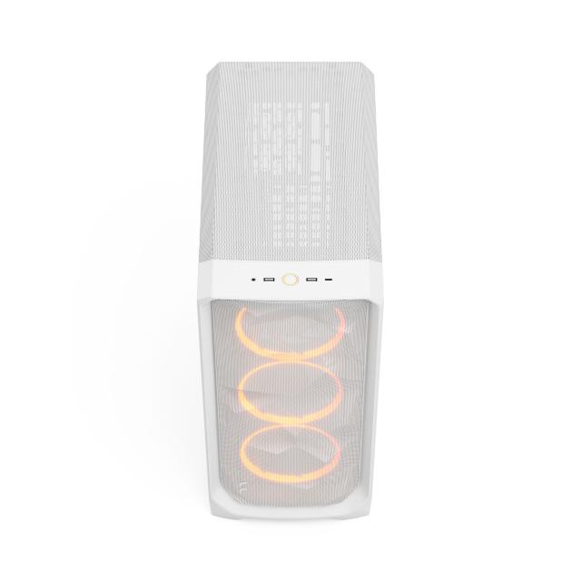 Кутия Fractal Design MESHIFY 3 WHITE RGB TG CT, Middle Tower, 2x USB Type-A 5 Gbps, 1 x USB 3.1 Type-C, ATX