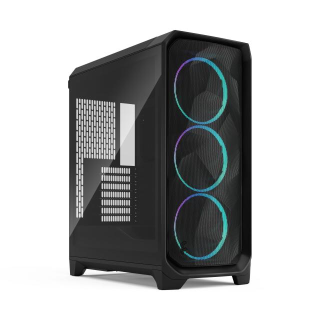 Кутия Fractal Design MESHIFY 3 BLACK RGB TG LTI, Middle Tower, 2x USB Type-A 5 Gbps, 1 x USB 3.1 Type-C, ATX