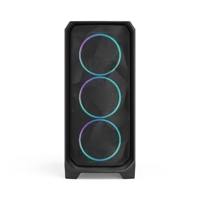 Кутия Fractal Design MESHIFY 3 BLACK RGB TG LTI, Middle Tower, 2x USB Type-A 5 Gbps, 1 x USB 3.1 Type-C, ATX