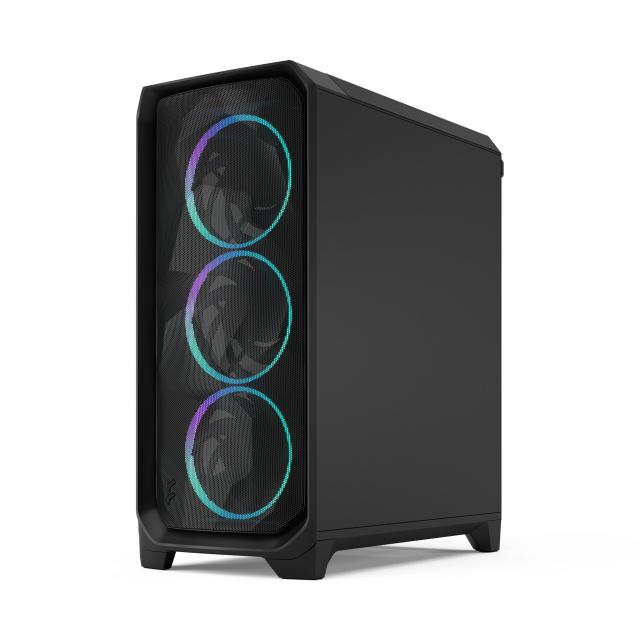 Кутия Fractal Design MESHIFY 3 BLACK RGB TG LTI, Middle Tower, 2x USB Type-A 5 Gbps, 1 x USB 3.1 Type-C, ATX