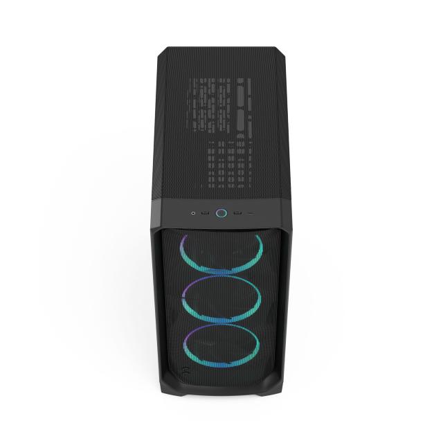 Кутия Fractal Design MESHIFY 3 BLACK RGB TG LTI, Middle Tower, 2x USB Type-A 5 Gbps, 1 x USB 3.1 Type-C, ATX