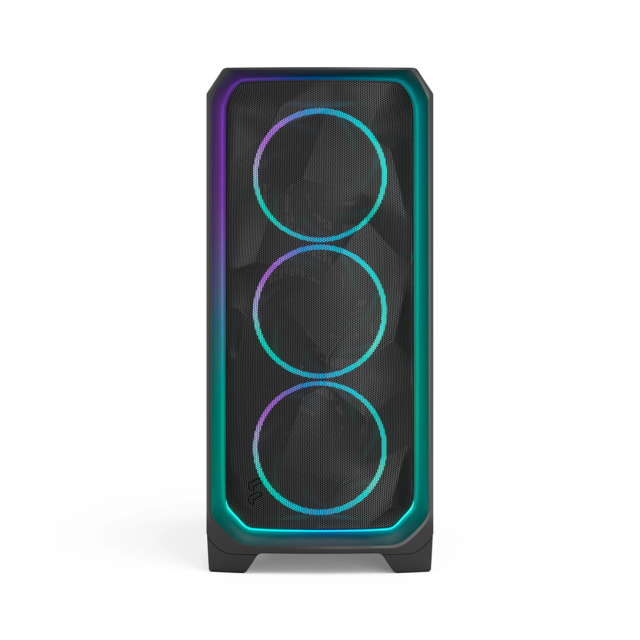 Кутия Fractal Design MESHIFY 3 BLACK RGB TG LTI, Middle Tower, 2x USB Type-A 5 Gbps, 1 x USB 3.1 Type-C, ATX