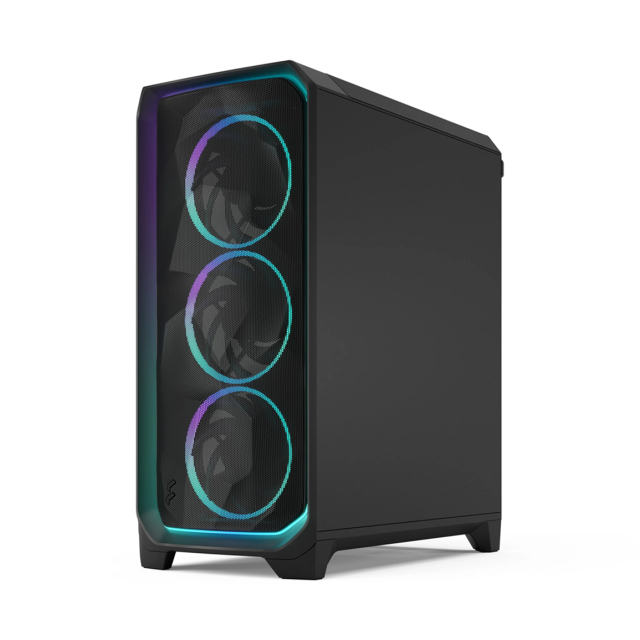 Кутия Fractal Design MESHIFY 3 BLACK RGB TG LTI, Middle Tower, 2x USB Type-A 5 Gbps, 1 x USB 3.1 Type-C, ATX