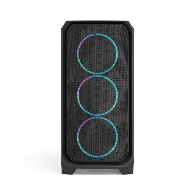 Кутия Fractal Design MESHIFY 3 XL BLACK TG LT, Middle Tower, 2x USB Type-A 5 Gbps, 1 x USB 3.1 Type-C, E-ATX (330 mm) / ATX / mATX / ITX / EE-ATX / SSI-EEB / SSI-CEB