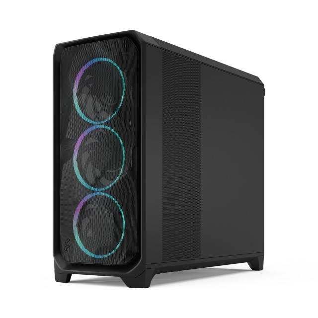 Кутия Fractal Design MESHIFY 3 XL BLACK TG LT, Middle Tower, 2x USB Type-A 5 Gbps, 1 x USB 3.1 Type-C, E-ATX (330 mm) / ATX / mATX / ITX / EE-ATX / SSI-EEB / SSI-CEB