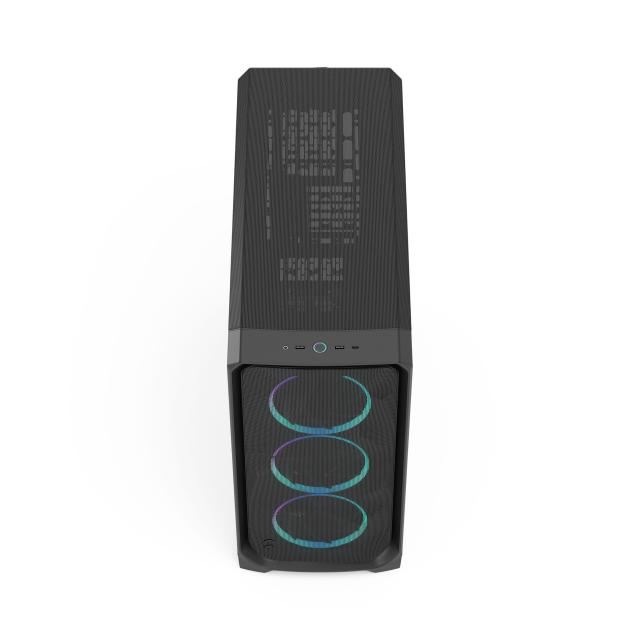 Кутия Fractal Design MESHIFY 3 XL BLACK TG LT, Middle Tower, 2x USB Type-A 5 Gbps, 1 x USB 3.1 Type-C, E-ATX (330 mm) / ATX / mATX / ITX / EE-ATX / SSI-EEB / SSI-CEB