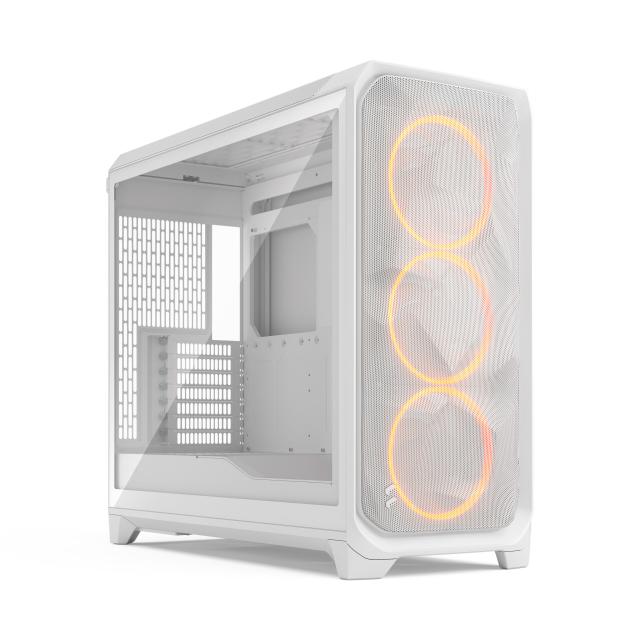 Кутия Fractal Design MESHIFY 3 XL WHITE RGB TG C, Middle Tower, 2x USB Type-A 5 Gbps, 1 x USB 3.1 Type-C, E-ATX (330 mm) / ATX / mATX / ITX / EE-ATX / SSI-EEB / SSI-CEB