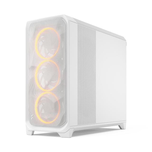 Кутия Fractal Design MESHIFY 3 XL WHITE RGB TG C, Middle Tower, 2x USB Type-A 5 Gbps, 1 x USB 3.1 Type-C, E-ATX (330 mm) / ATX / mATX / ITX / EE-ATX / SSI-EEB / SSI-CEB