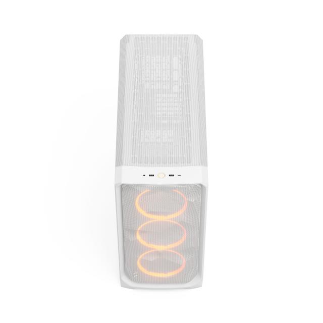 Кутия Fractal Design MESHIFY 3 XL WHITE RGB TG C, Middle Tower, 2x USB Type-A 5 Gbps, 1 x USB 3.1 Type-C, E-ATX (330 mm) / ATX / mATX / ITX / EE-ATX / SSI-EEB / SSI-CEB