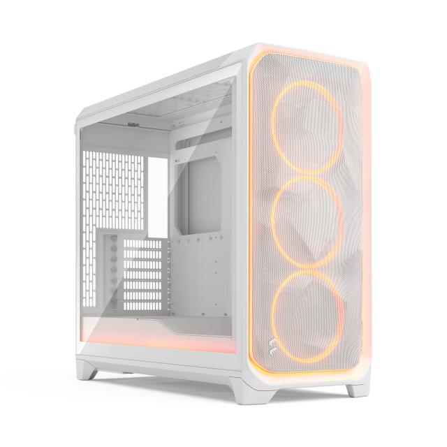 Кутия Fractal Design MESHIFY 3 XL AMBIPRO RGB WH, Middle Tower, 2x USB Type-A 5 Gbps, 1 x USB 3.1 Type-C, E-ATX (330 mm) / ATX / mATX / ITX / EE-ATX / SSI-EEB / SSI-CEB