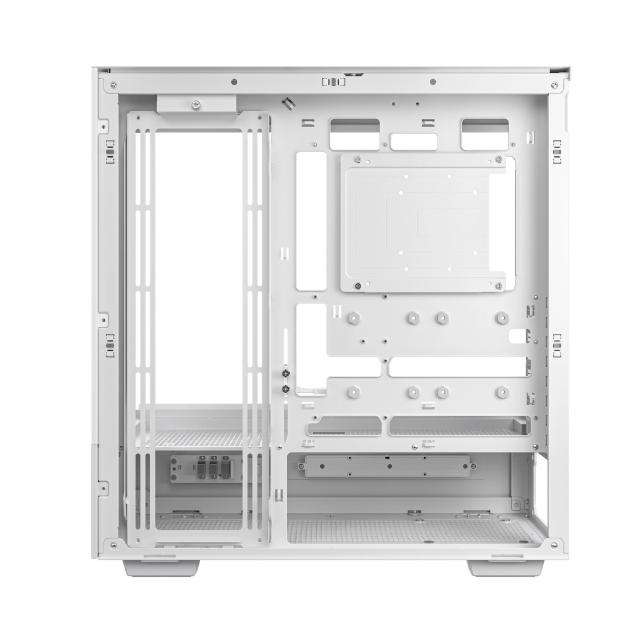 Кутия за компютър DeepCool CH690 DIGITAL White, Middle Tower, 1 x USB Type-C 3.2, 2 x USB 3.0, HD Audio x 1, ATX, mATX, Mini-ITX, бяла