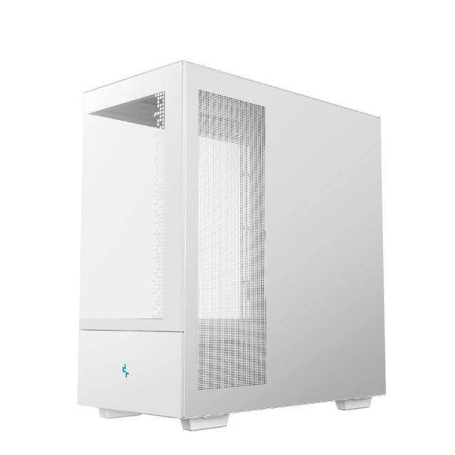 Кутия за компютър DeepCool CH690 DIGITAL White, Middle Tower, 1 x USB Type-C 3.2, 2 x USB 3.0, HD Audio x 1, ATX, mATX, Mini-ITX, бяла