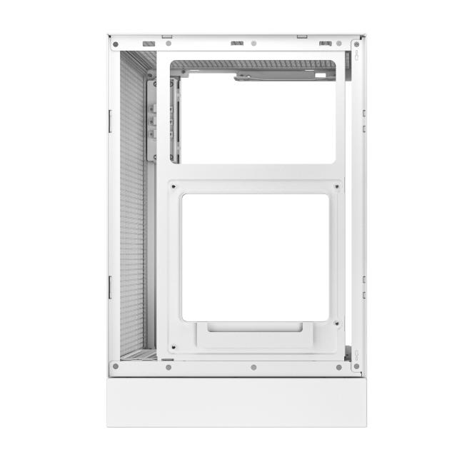 Кутия за компютър DeepCool CH170 DIGITAL White, Mini Tower, 1 x USB Type-C 3.2, 2 x USB 3.0, HD Audio x 1, Mini-ITX, бяла