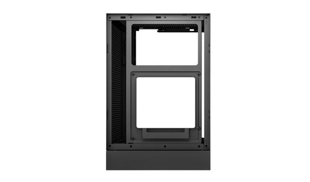 Кутия за компютър DeepCool CH170 DIGITAL White, Mini Tower, 1 x USB Type-C 3.2, 2 x USB 3.0, HD Audio x 1, Mini-ITX, черна