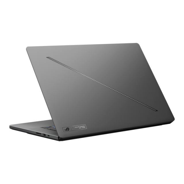 Лаптоп Asus ROG Zephyrus G16 GU605CR-QR118W, Intel Core Ultra 9 285H 16C (2.9/5.4 GHz, 24MB Cache), 16" (40.64cm) WQXGA OLED 240Hz Glare Display, NVIDIA GF RTX 5070 Ti 12GB, 32GB LPDRR5X, 1TB M.2 NVMe SSD, Windows 11 Home