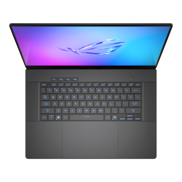 Лаптоп Asus ROG Zephyrus G16 GU605CR-QR118W, Intel Core Ultra 9 285H 16C (2.9/5.4 GHz, 24MB Cache), 16" (40.64cm) WQXGA OLED 240Hz Glare Display, NVIDIA GF RTX 5070 Ti 12GB, 32GB LPDRR5X, 1TB M.2 NVMe SSD, Windows 11 Home