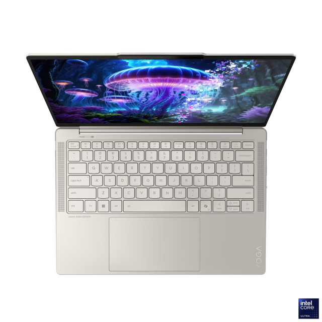 Лаптоп Lenovo Yoga Slim 7 14ILL10, Intel Core Ultra 7 258V 8C (2.2/4.8GHz, 12MB Cache), 14.0" (35.56 cm) WQXGA+ OLED, 120Hz, Intel Arc 140V, 32GB LPDDR5X, 512GB M.2 NVMe SSD, Windows 11 Home