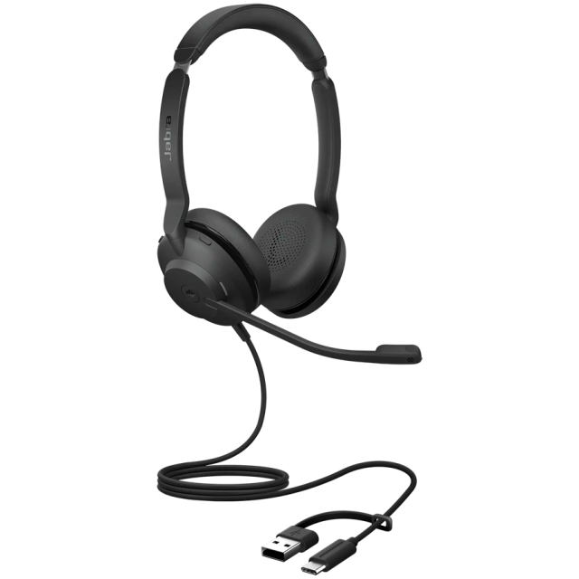 Слушалки Jabra Evolve2 30 SE, USB C/A, MS стерео жична