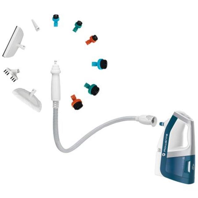 Парочистачка Rowenta RY8561WH, CLEAN & STEAM ALL FLOORS, cyclonic technology, 1700 W, up to 30 min. staem running time, 30 sec.heating time, Dual Clean & Steam suction head, dust container/bag 0.5 L, water tank 0.4 L, additional cleaning accessories;