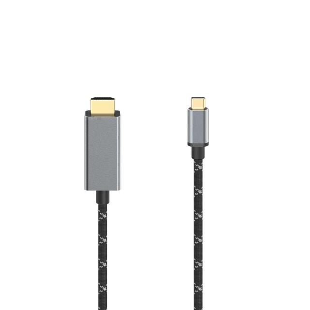 Кабел HAMA USB-C мъжко - HDMI мъжко, Ultra-HD 8K/60Hz, 1.5м