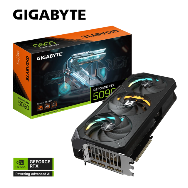 Видео карта GIGABYTE nVIDIA GeForce RTX 5090 GAMING OC 32GB GDDR7, 512-bit, HDMI, 3x DP