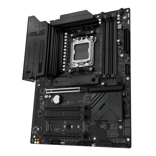 Дънна платка Дънна платка Asus X870 Max Gaming WiFi7, X870, AM5, DDR5, 3x M.2 slots, 4x SATA 6Gb/s, Wi-Fi 7, Bluetooth v5.4, 2.5GbE LAN, HDMI, ATX