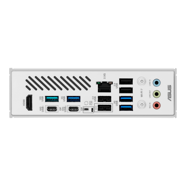 Дънна платка Asus X870 Max Gaming WiFi7 WHITE, X870, AM5, DDR5, 3x M.2 slots, 4x SATA 6Gb/s, Wi-Fi 7, Bluetooth v5.4, 2.5GbE LAN, HDMI, ATX