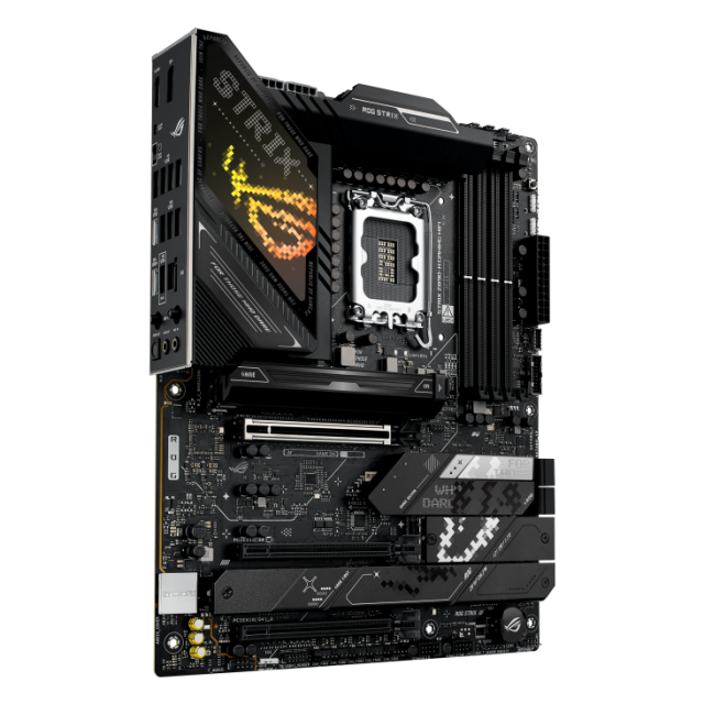 Дънна платка Asus ROG Strix Z890-H Gaming WiFi, Z890, LGA1851, DDR5, 4x SATA 6Gb/s, 4x M.2 slots, Wi-Fi 7, Bluetooth v5.4, 5GbE LAN, HDMI, DP, ATX