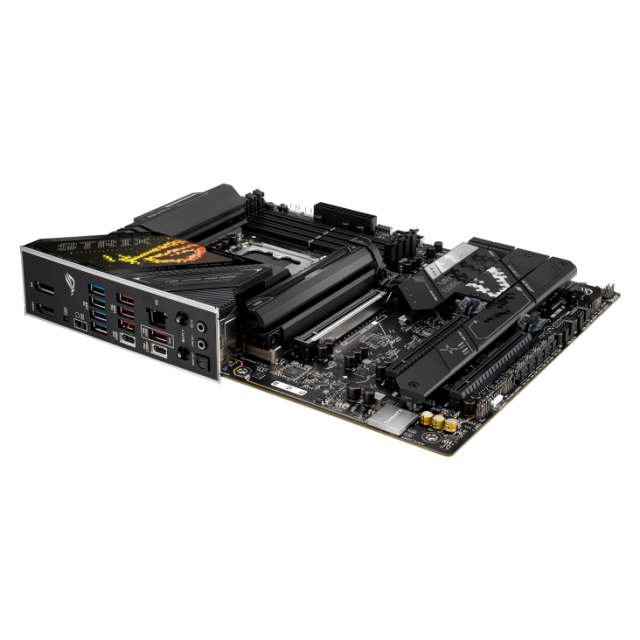 Дънна платка Asus ROG Strix Z890-H Gaming WiFi, Z890, LGA1851, DDR5, 4x SATA 6Gb/s, 4x M.2 slots, Wi-Fi 7, Bluetooth v5.4, 5GbE LAN, HDMI, DP, ATX