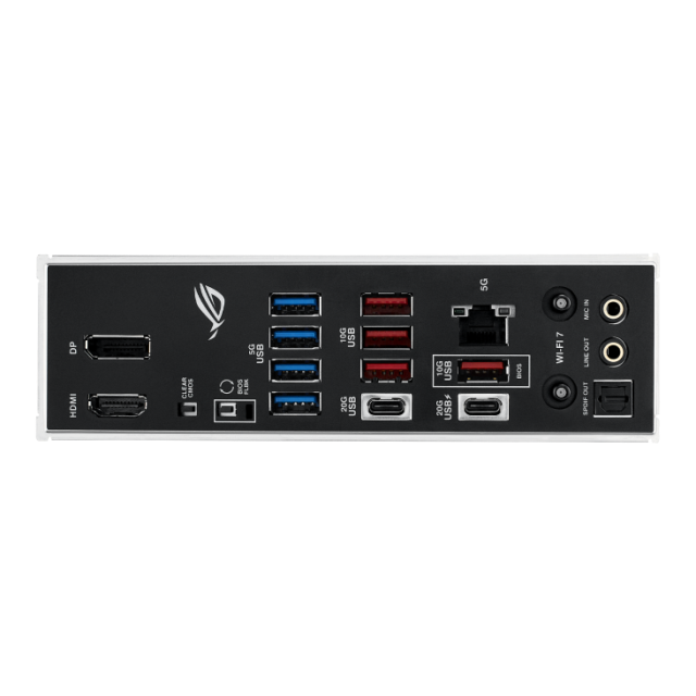 Дънна платка Asus ROG Strix Z890-H Gaming WiFi, Z890, LGA1851, DDR5, 4x SATA 6Gb/s, 4x M.2 slots, Wi-Fi 7, Bluetooth v5.4, 5GbE LAN, HDMI, DP, ATX