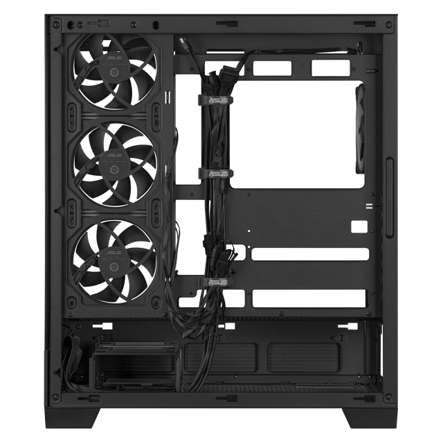 Кутия ASUS A31 PLUS ARGB Black, Mid Tower, 2 x USB 3.2 Gen1, 1 x USB 3.2 Gen 2x2 Type C, 1 x headphone / Microphone, ATX / Micro-ATX / Mini-ITX