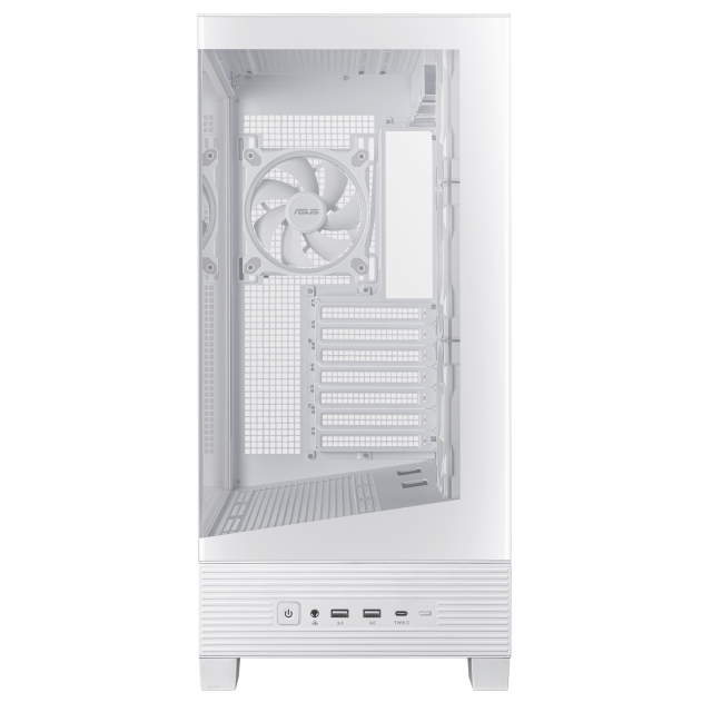 Кутия ASUS A31 PLUS ARGB White, Mid Tower, 2 x USB 3.2 Gen1, 1 x USB 3.2 Gen 2x2 Type C, 1 x headphone / Microphone, ATX / Micro-ATX / Mini-ITX