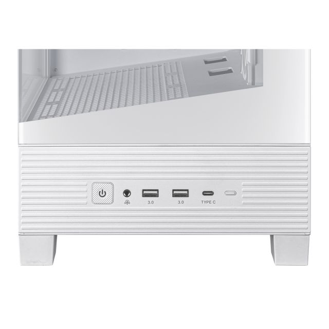 Кутия ASUS A31 PLUS ARGB White, Mid Tower, 2 x USB 3.2 Gen1, 1 x USB 3.2 Gen 2x2 Type C, 1 x headphone / Microphone, ATX / Micro-ATX / Mini-ITX