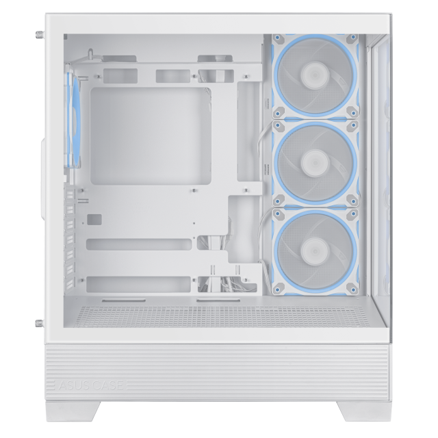 Кутия ASUS A31 PLUS ARGB White, Mid Tower, 2 x USB 3.2 Gen1, 1 x USB 3.2 Gen 2x2 Type C, 1 x headphone / Microphone, ATX / Micro-ATX / Mini-ITX